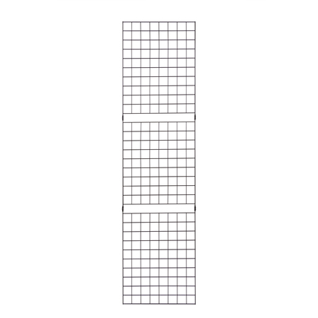 ECONOCO 2'x8' Black Portable Grid Panel, Pack Of 3 B2X8